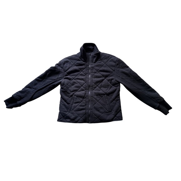 Lululemon Jackets & Blazers - Lululemon Black Quilted Full Zip Mock Neck Jacket Women Size 10